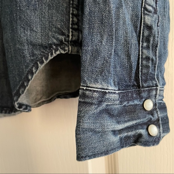 GAP dark Denim Shirt XS 1969 Collection - Picture 6 of 15
